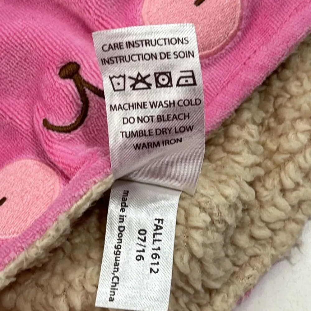 Zutano’s | Pink Fleece Velour Bunny Infant Girls Winter Snow Hat